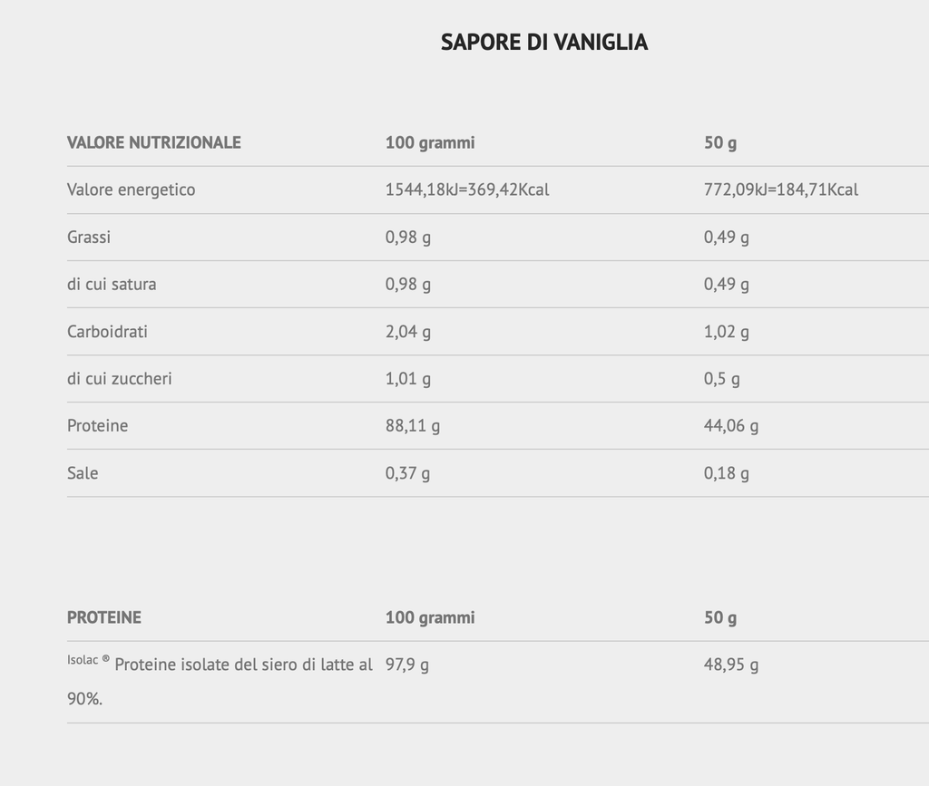 isolat 2000g-vaniglia