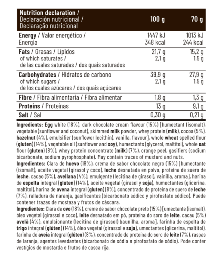 Ciambella proteica 15x70g original al cacao