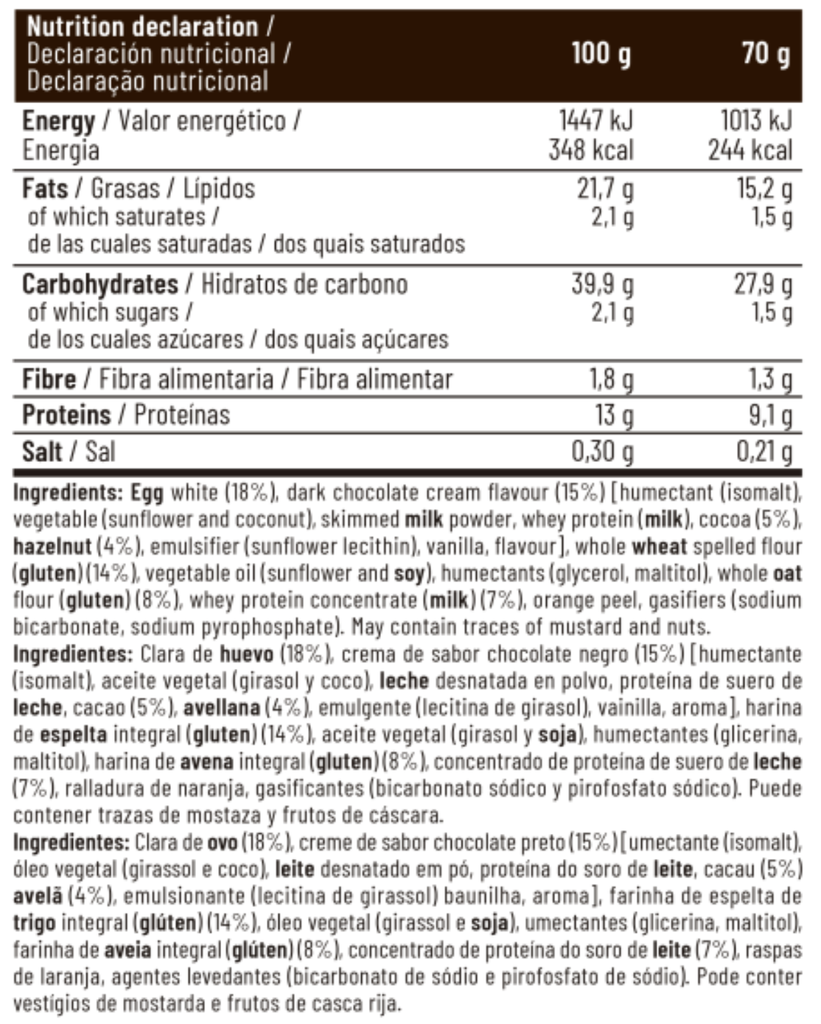 Ciambella proteica 15x70g original cacao