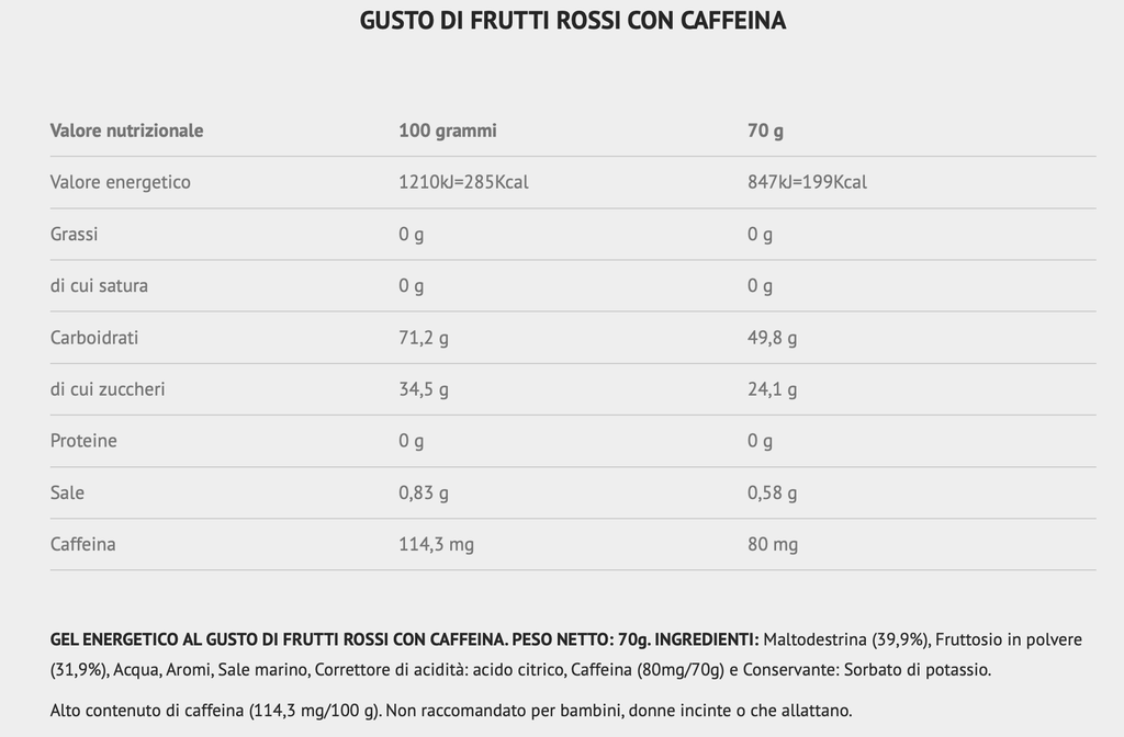 Gel plus 14x70g frutti rossi