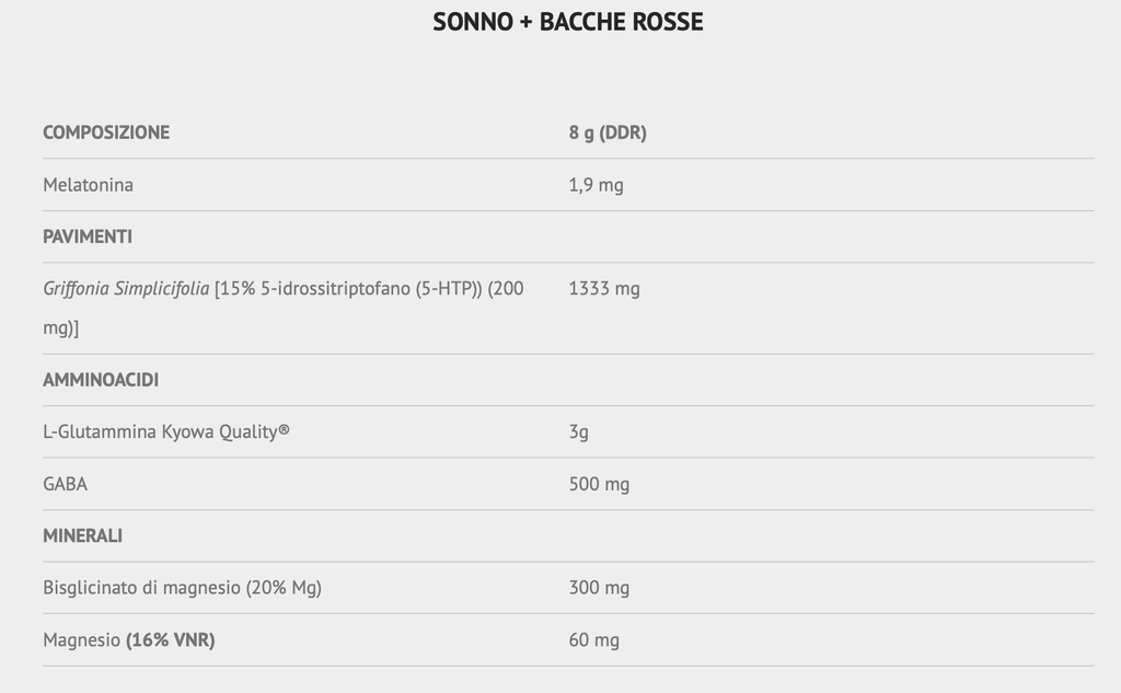 Sleep+ 300g frutti rossi 2025-09-03