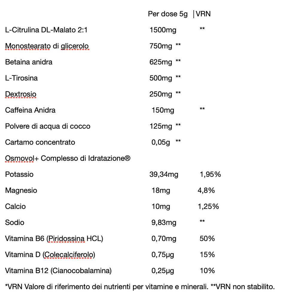 Pre ignition 300g limone