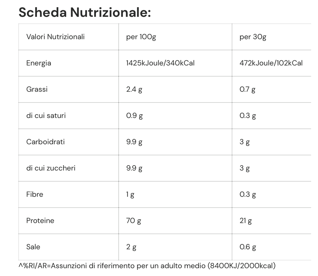 Whey protein 500g vaniglia