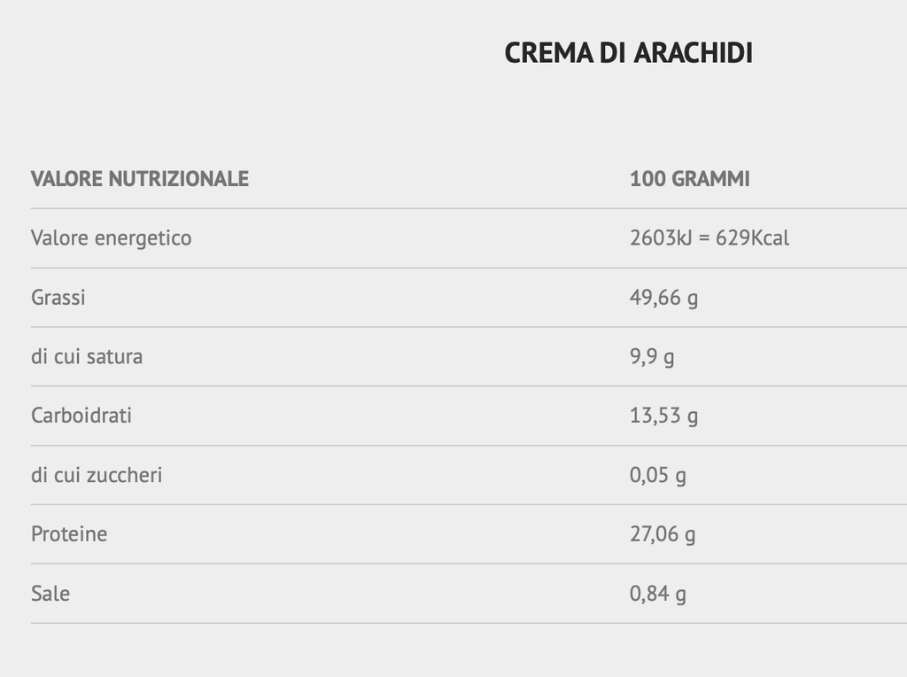 burro d'arachidi 1000g
