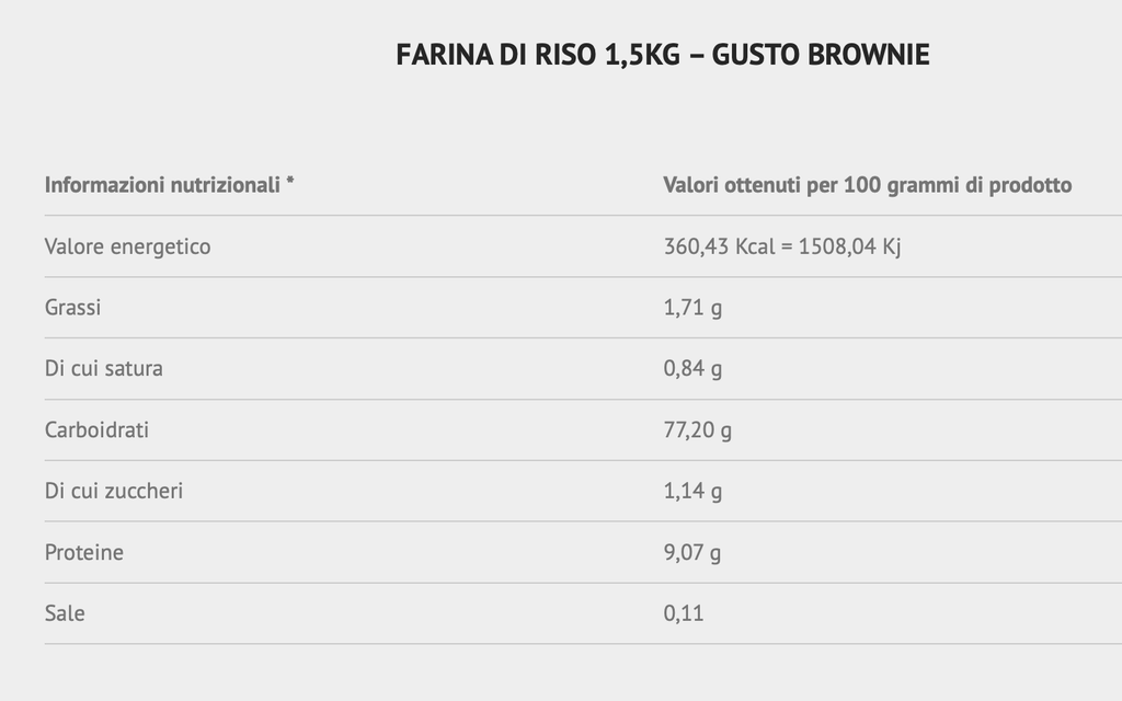 Farina d'farina di riso