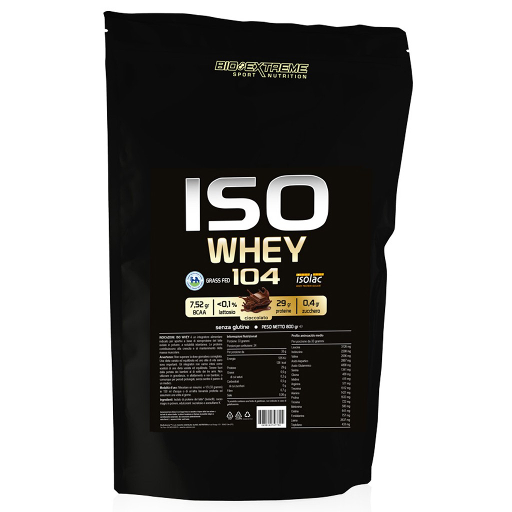 Iso whey 104 800g cacao 