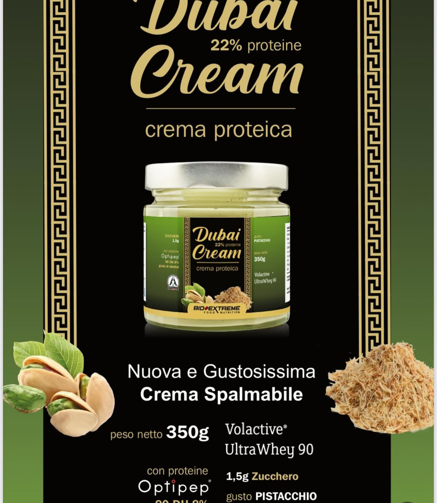 Dubai cioccolate cream 350g pistacchio proteica