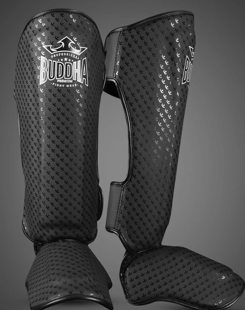 Paratibia in titanium nero opaco tg S