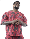 Rag top muscle tg M Camo Boston rosso