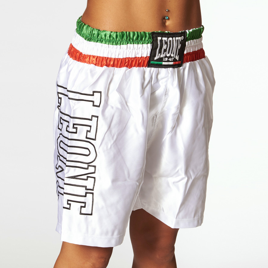 Pantaloncino boxe Italy bianco tg S 