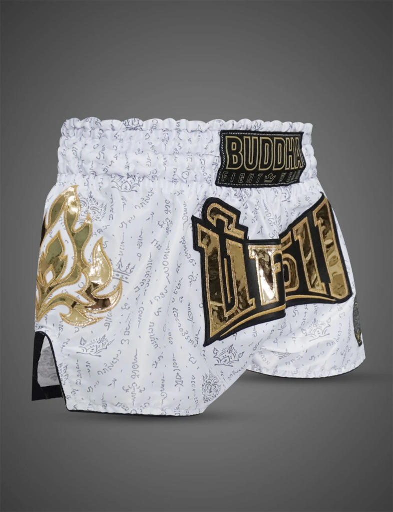 PANTALONCINO MUAY THAI KANOK WHITE tg XL