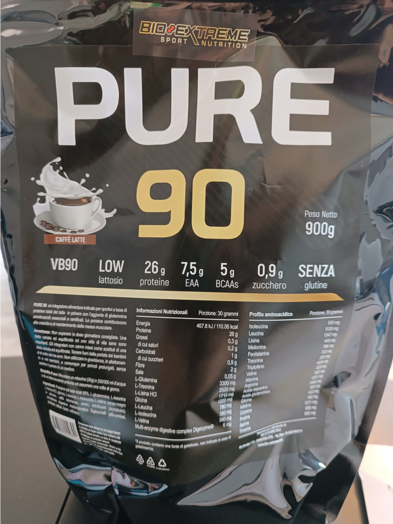 Proteine Pure 90 900g Caffè Latte
