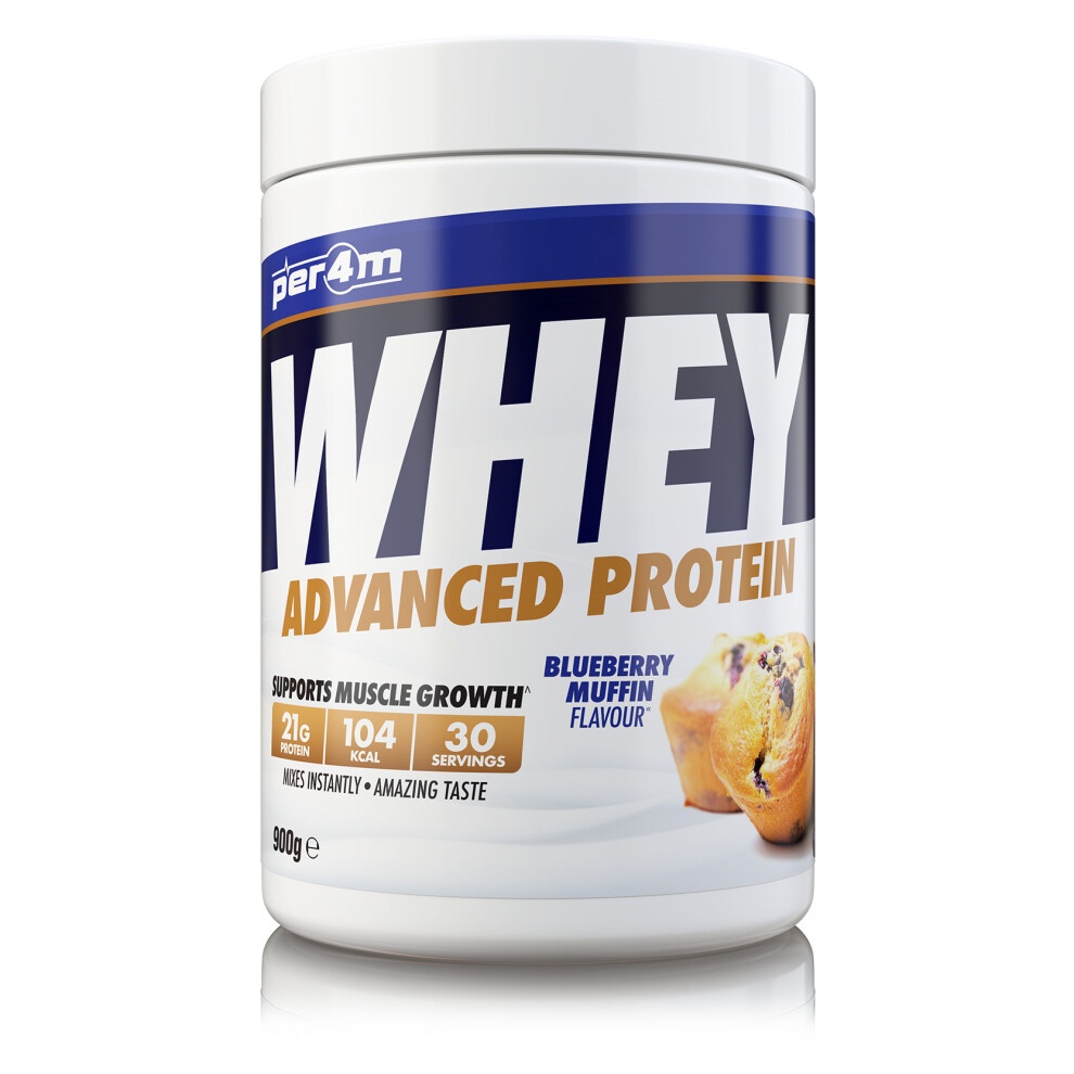 Proteine Whey advanced 900g  muffin ai mirtilli