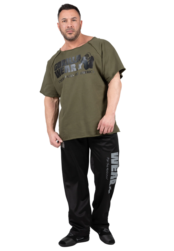 top classico da allenamento tg L/XL verde militare