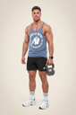 Canotta classic Tank melrose top tg M azzuro  