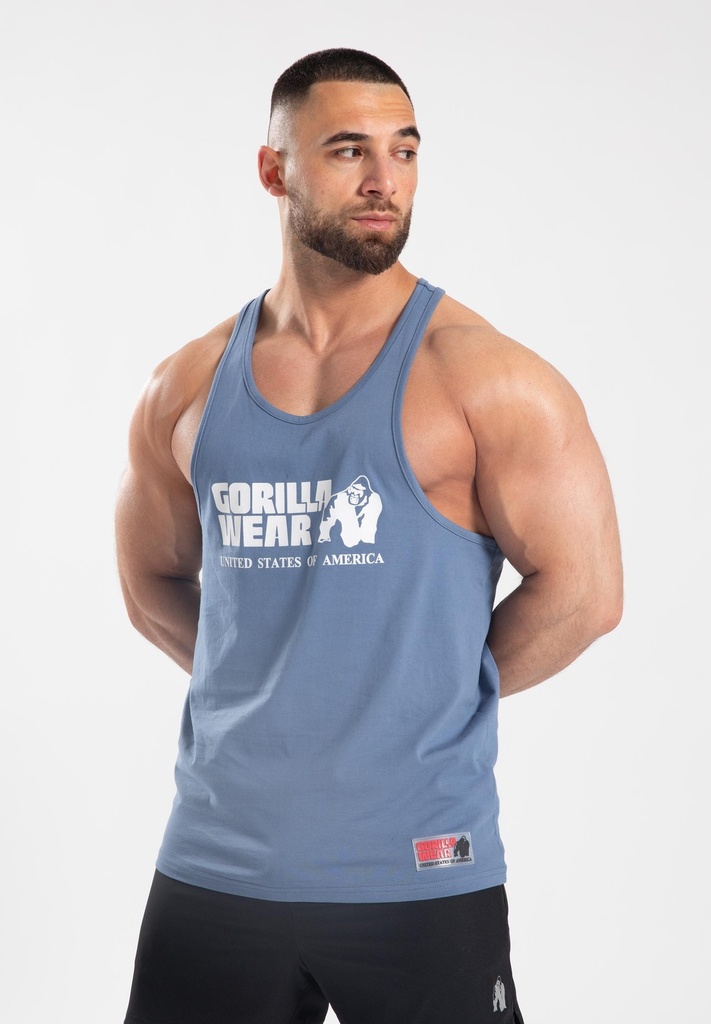 Canotta classic Tank top tg M azzurro