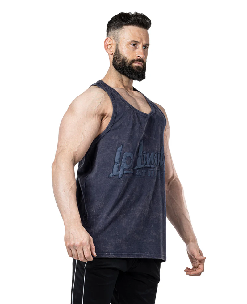 Canotta stonewashed royal tg S