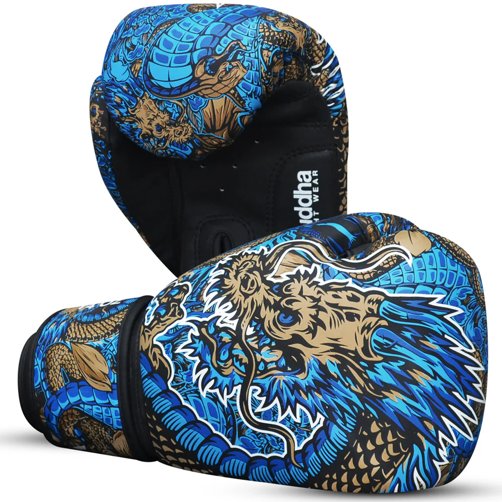 guanto dragon 14 oz azzurro