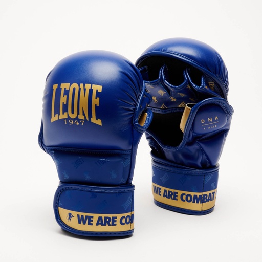 [leone, guanto mma] Guanti mma DNA sparring blu tg L