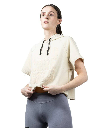 Croc top  donna  tg s panna