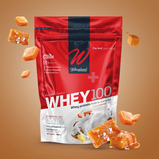 [wheyland, proteine] Whey 100 1000g caramello salato