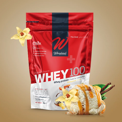 [proteina, Wheyland] Whey 100 2000g vaniglia 