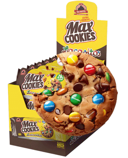 [max protein, barrette, biscotti proteici] Biscotti proteici gusto smarties 12x100g