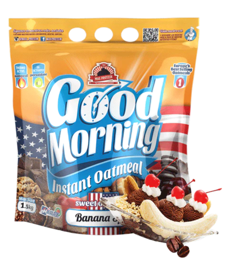 [farina d'avena, max protein] Farina d'avena 1500g banana split