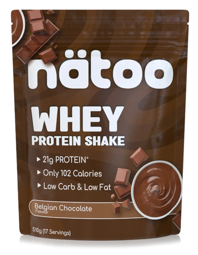 [natoo, whey protein, proteine] Whey protein 900g cioccolato Belga