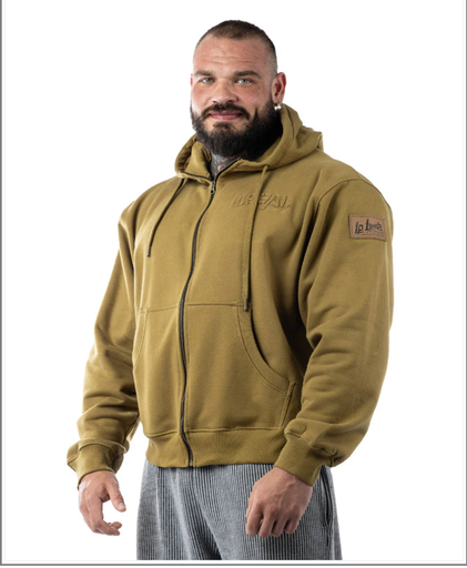 [felpa, legal power] Hoodie LP Zipper Ottomix Khaki tg S 