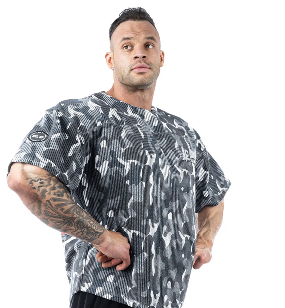 Rag top bostomix tg L Camo grigia 
