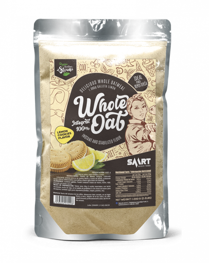 [vari, farina d'avena] Farina d'avena 1kg gusto biscotto al limone