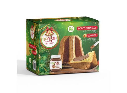 [go nuts, Anderson, pandoro, DAILY LIFE] DAILY LIFE PANDORO DOLCE INCANTO 650G + GONUTS CREMA PROTEICA CACAO E NOCCIOLE 350g