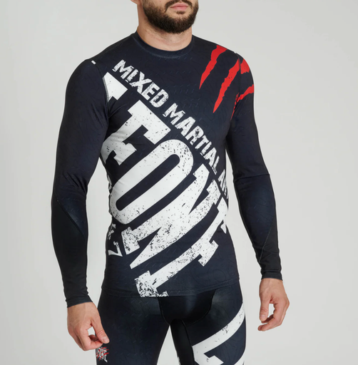 [leone, maglia] Rashguard manica lunga nera tg M  