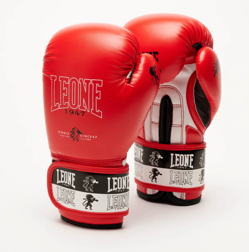 [leone, box] Guanto iconic rosso 6oz (bimbo) 