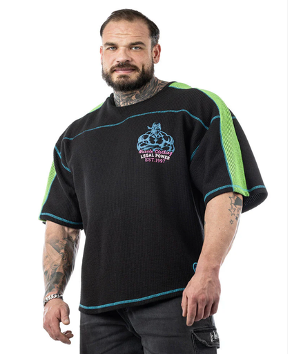 [rag top, legal power, maglia] Reglan Retro Boston tg S nera & verde