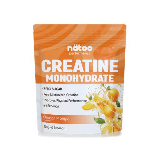 [natoo, creatina] Creatina monoidrato 300g aromatizzata Arancia & Mango