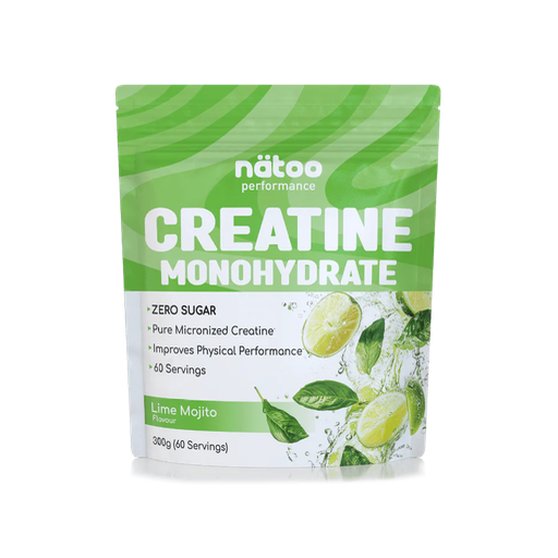 [creatina, natoo] Creatina monoidrato 300g aromatizzata Lime Mojito