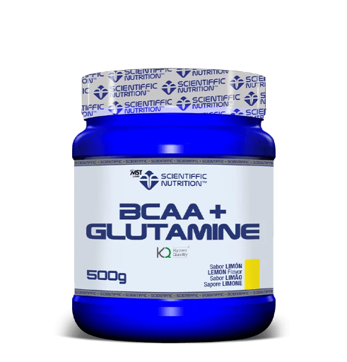 [scientiffic, aminoacidi] bcaa+glutamine 500g-limone