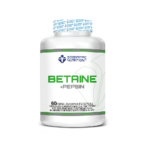 [scientiffic] Betaine + pepsin 60 cps