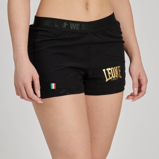 [leone, abbigliamento donna] Short donna dna tg m nero 