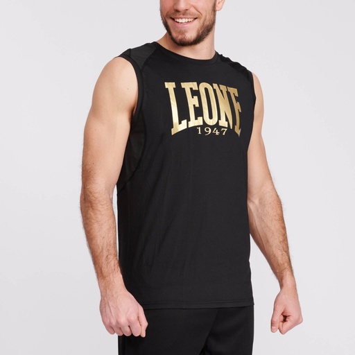 [leone, abbigliamento fitness] Smanicato con cappuccio  tg L