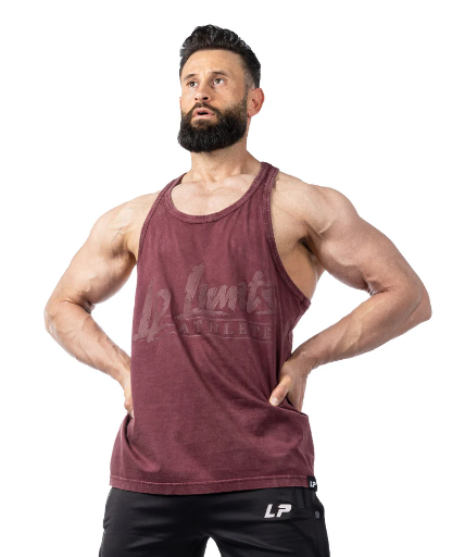 [legal , canotta] Canotta stonewashed bordeaux tg L