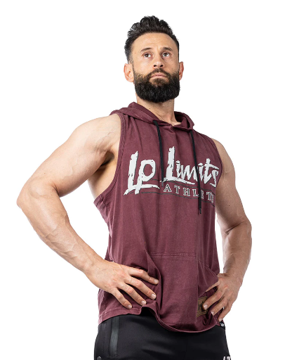 [legal, smanicato] Smanicati hoodie tg m bordeaux  