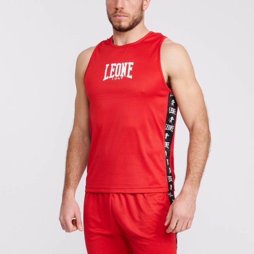 [leone, canotta] Canotta boxe rossa tg L