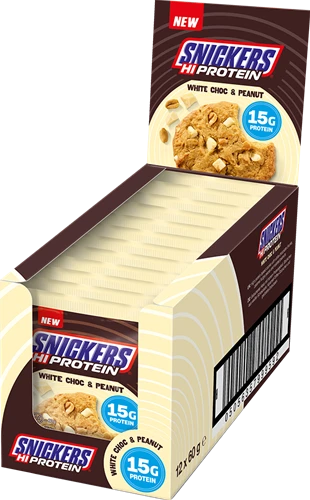 [barrette, snickers] Snickers cookie cioccolato bianco & arachidi 12x60g    