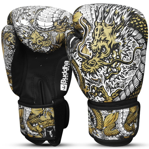 [buddha, guanto] guanto dragon 10oz bianco