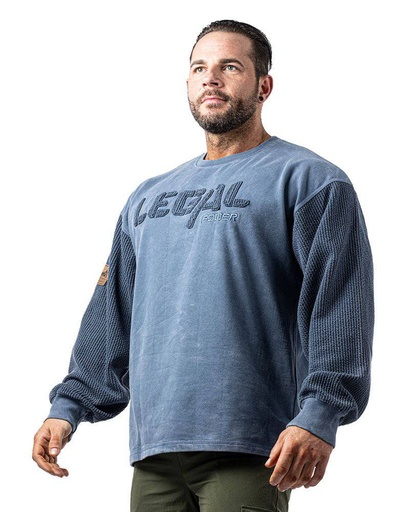 [legal power, felpa] Felpa bostomix azzurra tg S