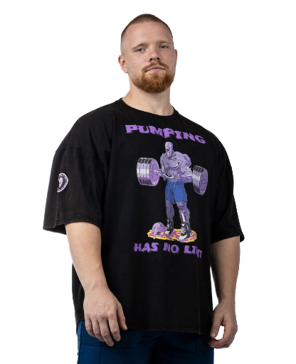 [legal power, t-shirt] T-shirt piquè tg L nera  